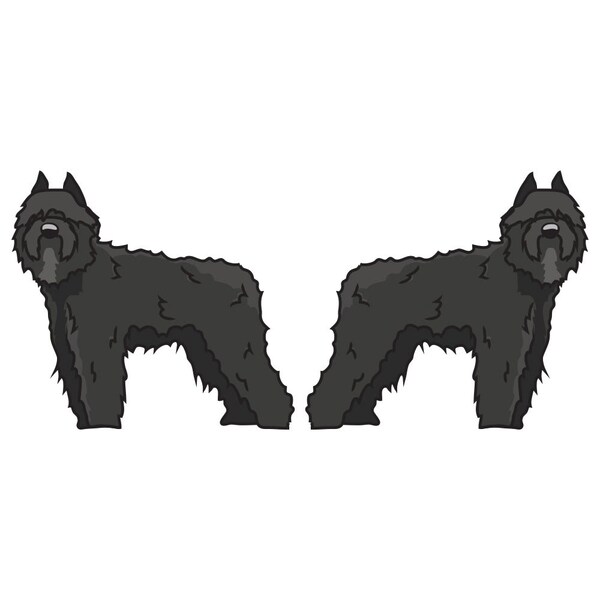 Bouviers Des Flandres Dog Decal, Dog Lover Decor Vinyl Sticker